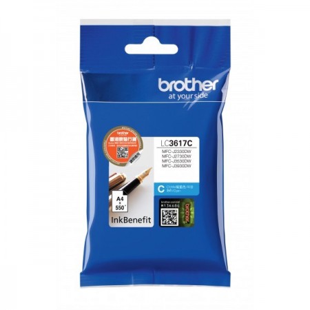 Brother LC-3617C ink cartridge 1 pc(s) Original Standard Yield Cyan