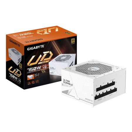 GIGABYTE UD750GM PG5 V2 ICE fonte de alimentação 750 W 20+4 pin ATX ATX Branco