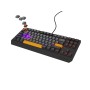 GENESIS Thor 230 TKL teclado Jogos USB + RF Wireless + Bluetooth QWERTY Preto, Cinzento, Laranja