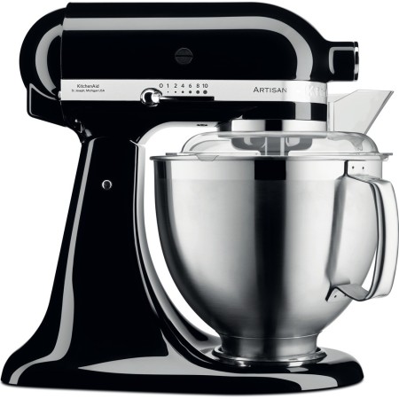KitchenAid Artisan 5KSM185PS robô de cozinha 300 W 4,8 l Preto