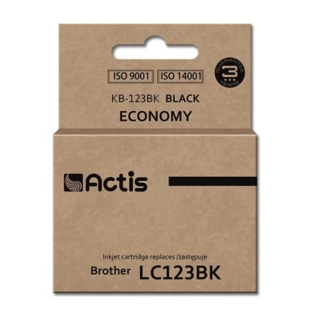Actis KB-123Bk Ink (replacement for Brother LC123BK/LC121BK- Standard- 15 ml- black)