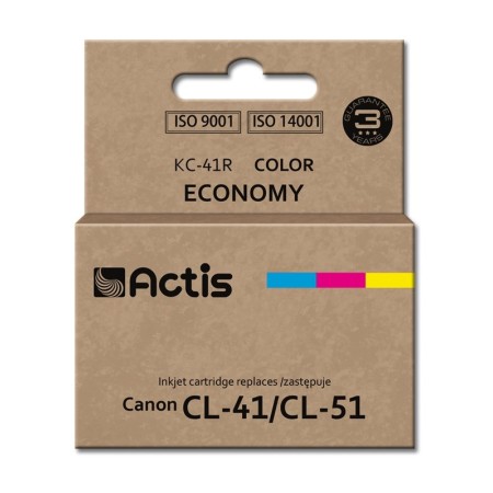 Actis KC-41R Ink (replacement for Canon CL-41/CL-51- Standard- 18 ml- color: cyan, magenta, yellow)