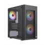 Aerocool HEXFORMBKV2 Micro ATX PC Case 3 Fans FRGB Black