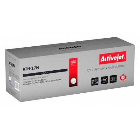 Activejet ATH-17N toner (replacement for HP 17A CF217A- Supreme- 1600 pages- black)