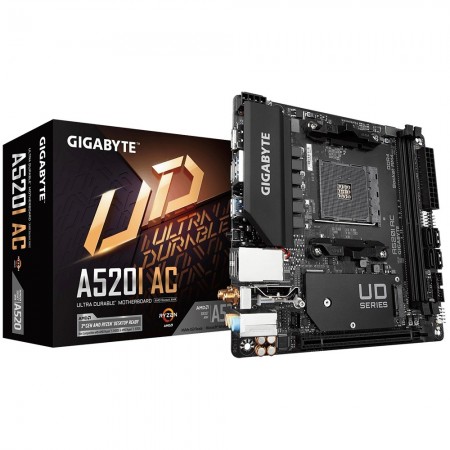 GIGABYTE A520I AC motherboard AMD A520 Socket AM4 mini ITX