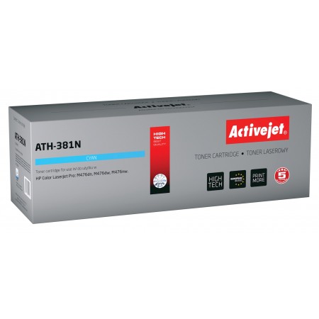 Activejet ATH-381N Toner (replacement for HP 312A CF381A- Supreme- 2700 pages- cyan)