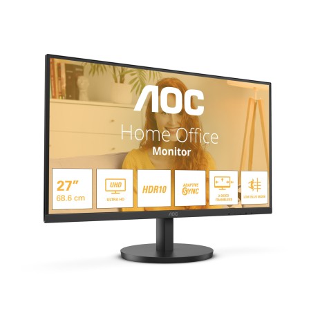 AOC B3 U27B3M monitor de ecrã 68,6 cm (27") 3840 x 2160 pixels 4K Ultra HD LCD Preto