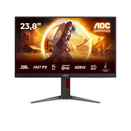 AOC G4 24G4HA monitor de ecrã 60,5 cm (23.8") 1920 x 1080 pixels Full HD LED Preto, Vermelho