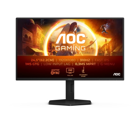AOC G4 25G4SXU monitor de ecrã 62,2 cm (24.5") 1920 x 1080 pixels Full HD LED Preto, Cinzento