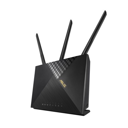 ASUS 4G-AX56 router sem fios Gigabit Ethernet Dual-band (2,4 GHz   5 GHz) Preto