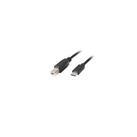 Lanberg CA-USBA-13CC-0018-BK cable 1.8 m USB 2.0 USB C USB B Black