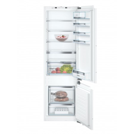 Bosch Serie 6 KIS87AFE0 frigorífico e congelador Embutido 272 l Branco