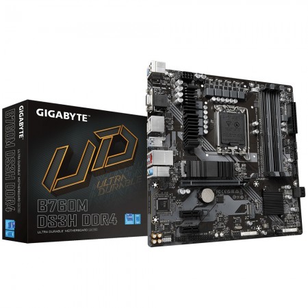 GIGABYTE B760M DS3H DDR4 motherboard Intel B760 Express LGA 1700 micro ATX