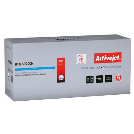 Activejet ATK-5270CN toner (replacement for Kyocera TK-5270C- Supreme- 6000 pages- cyan)