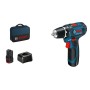 Bosch Akku-Bohrschrauber 12 V Li-Ion 1300 RPM Preto, Azul, Vermelho