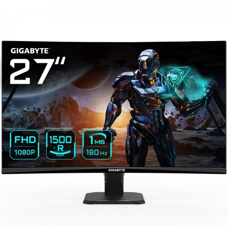 GIGABYTE GS27FC monitor de ecrã 68,6 cm (27") 1920 x 1080 pixels Full HD LCD Preto