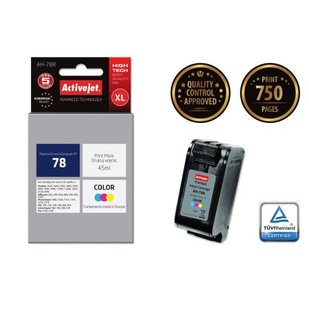 Activejet AH-78R Ink (replacement for HP 78 C6578D- Premium- 36 ml- color)