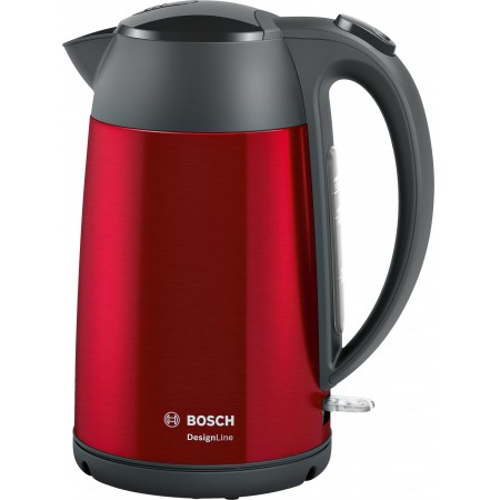 Bosch TWK3P424 chaleira elétrica 1,7 l 2400 W Cinzento, Vermelho