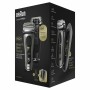 Braun Series 9 Pro+ 9575cc Wet & Dry Máquina de barbear com lâminas que se adaptam ao contorno do rosto Aparador Metálico
