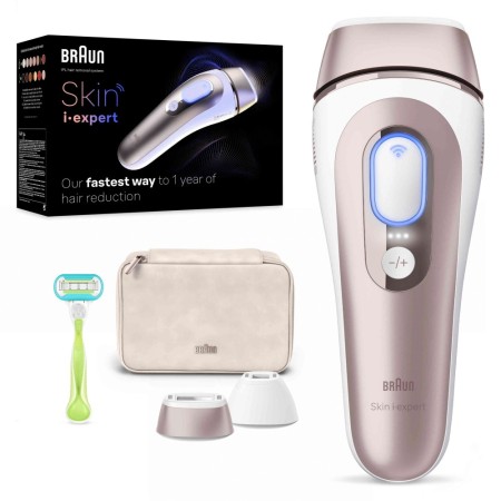 Braun Skin i-expert PL7147 Luz Pulsada Intensa (IPL) Rosa dourado, Branco