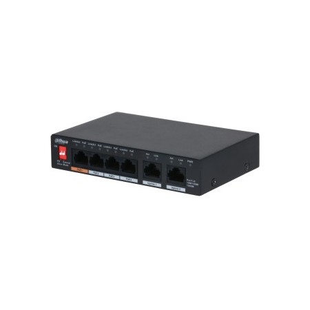 Dahua Technology PFS3006-4GT-60-V2 Gigabit Ethernet (10 100 1000) Power over Ethernet (PoE) Preto