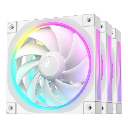 DeepCool FL12 WH-3 in 1 Caixa de computador Ventoinha 12 cm Branco 3 unidade(s)