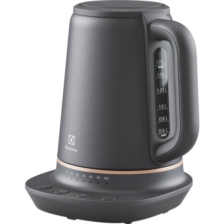 Electrolux E7K16BP chaleira elétrica 1,7 l 2400 W Preto, Cor do cobre