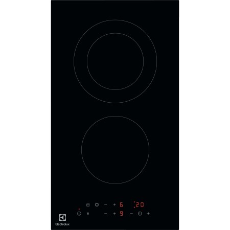 Electrolux Placa vitrocerâmica LHR3233CK de 2 zonas e 29 cm