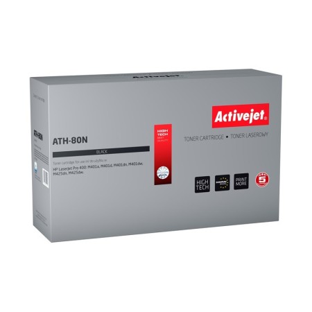 Activejet ATH-80N Toner (replacement for HP 80A CF280A- Supreme- 3500 pages- black)