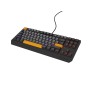 GENESIS Thor 230 TKL teclado Jogos USB + RF Wireless + Bluetooth QWERTY Preto, Cinzento, Laranja