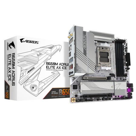 GIGABYTE B650M AORUS ELITE AX ICE motherboard AMD B650 Ranhura AM5 micro ATX