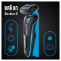 Braun Series 5 51-M1200s máquina de barbear Máquina de barbear com lâminas que se adaptam ao contorno do rosto Aparador Preto,