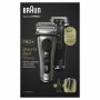 Braun Series 9 Pro+ 9575cc Wet & Dry Máquina de barbear com lâminas que se adaptam ao contorno do rosto Aparador Metálico