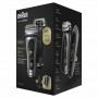 Braun Series 9 Pro+ 9575cc Wet & Dry Máquina de barbear com lâminas que se adaptam ao contorno do rosto Aparador Metálico