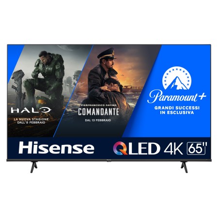 Hisense 65E7KQ 165,1 cm (65") 4K Ultra HD Smart TV Wi-Fi Preto 300 cd m²