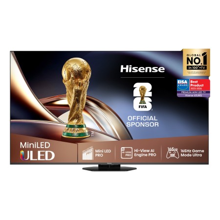 Hisense 65U8Q 165,1 cm (65") 4K Ultra HD Smart TV Wi-Fi Preto, Cinzento