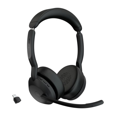 Jabra Evolve2 55 Auscultadores Sem fios Fita de cabeça Escritório Call center Bluetooth Preto