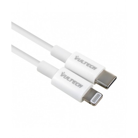 Vultech SM-T71WH cabo Lightning 1 m Branco