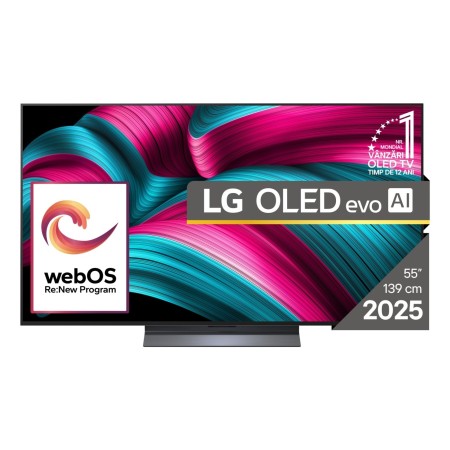 LG OLED evo AI OLED55C51LA TV 139,7 cm (55") 4K Ultra HD Smart TV Wi-Fi Preto
