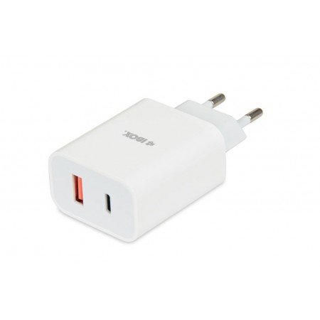 Wall charger iBOX C-36 GaN PD20W, white