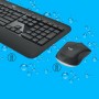 Logitech 920-008685 teclado Rato incluído Universal RF Wireless QWERTY Estados Unidos (Internacional) Preto, Branco