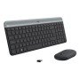 Logitech 920-009204 teclado Rato incluído Universal RF Wireless QWERTY Estados Unidos (Internacional) Grafite