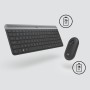 Logitech 920-009204 teclado Rato incluído Universal RF Wireless QWERTY Estados Unidos (Internacional) Grafite
