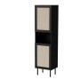 Cabinet JUTA 50x39.5x190 black + linol calabria