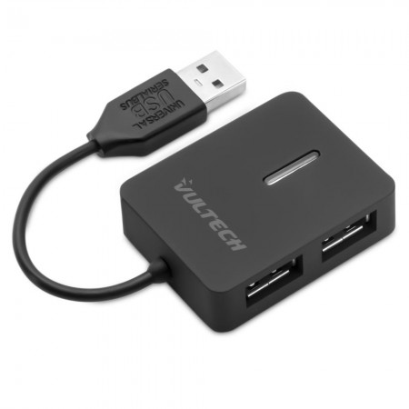 Hub 4 Portas USB Vultech HU-04USB2 USB 2.0 480 Mbps