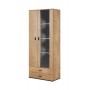 Cama display cabinet SOHO S6 2D2S lefkas oak/black