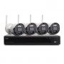 Kit Wireless Isiwi Connect S4 ISW-K1N8BF2MP-4 GEN1 NVR 8 Canali + 4 Telecamere IP 1080P 2Mpx Wireless con funzione PIR