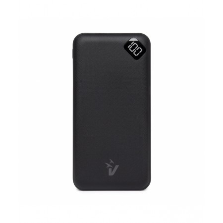 Powerbank VPB-P10BK con schermo LCD 10000 mAh USB e Type C QuickCharge 3.0 Nero