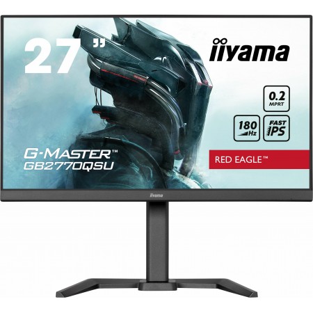 iiyama G-MASTER GB2770QSU-B6 monitor de ecrã 68,6 cm (27") 2560 x 1440 pixels 2K Ultra HD LCD Preto