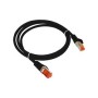 Alantec KKS6CZA0.5 Patch-cord F/UTP cat.6 PVC 0.5m black